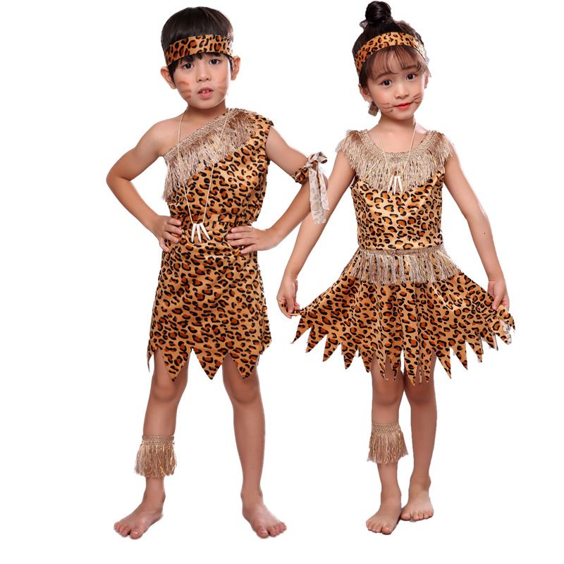 Trang Phục Hóa Trang Thổ Dân Huu yi Trống8.24 Cho Bé