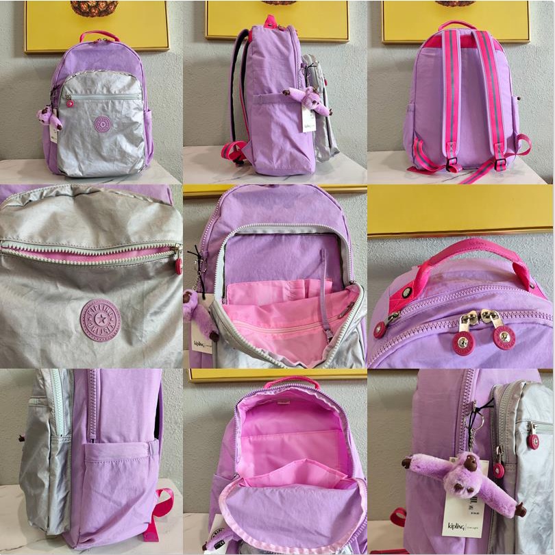 Kipling Ba Lô nylon Chống Thấm Nước Phiên Bản Giới Hạn 21305
