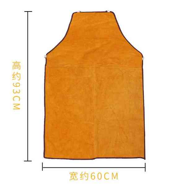 Yigong Tạp Dề Hàn Bằng Da Bò Cách Nhiệt Chống Cháy Bảo Vệ An Toàn