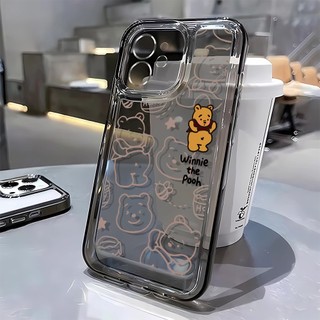 Ốp Điện Thoại Dẻo Trong Suốt Họa Tiết Gấu Winnie Cho Iphone 11 13 14 7 8 Plus 12 13pro Max X Xs Max 7 8 Se 2020