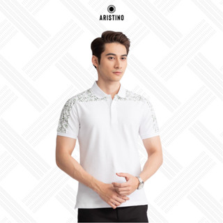 Áo Polo Nam tay ngắn Aristino Cotton Organic dáng slim cổ dệt cao cấp APS062S3
