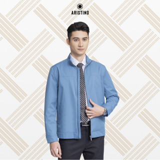 Áo khoác nam 2 lớp ARISTINO bề mặt bóng mịn regular fit, màu sắc nam tính AJK056W3