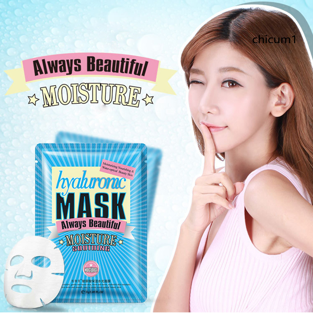 Mặt Nạ Lụa Protein Hyaluronic Acid Dưỡng Ẩm Hỗ Trợ Giảm Mụn Chăm Sóc Da 30g