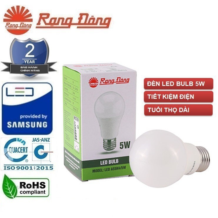 Bóng Đèn LED Bulb 5W Rạng Đông