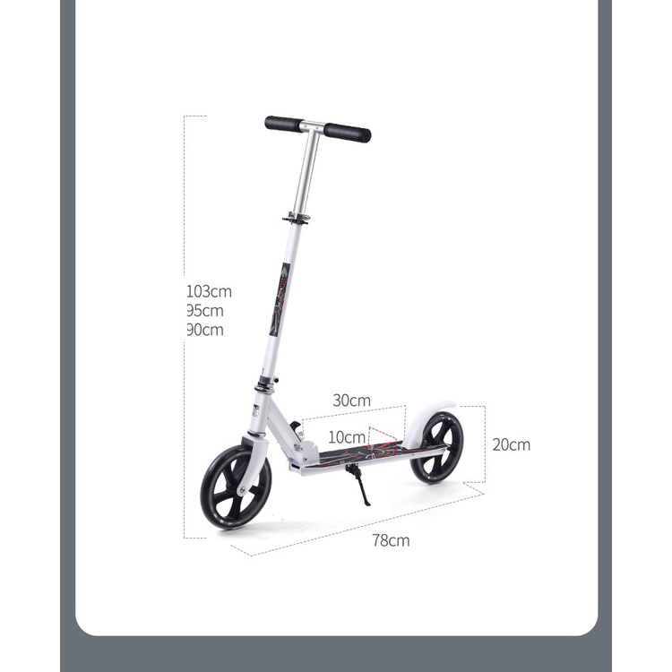 Xe trượt scoter có tay phanh - Bản cao cấp - Chịu lực 150 kg