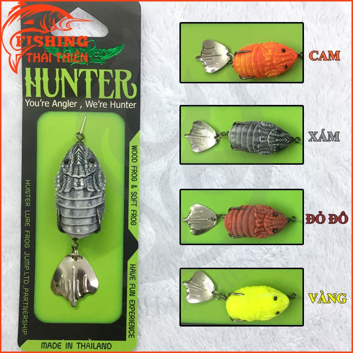 Mồi nhái giả câu cá lóc Hunter V4