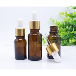 {SỈ từ 3,6k} Vỏ Chai Tinh Dầu 20ml Serum Nắp Bóp Nhôm Vàng