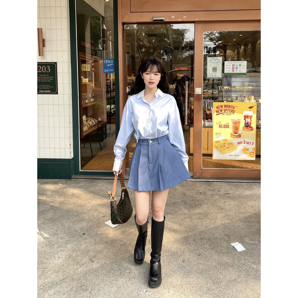 Váy Jean 2 ly - Jin Skirt - Tyribee Clothing