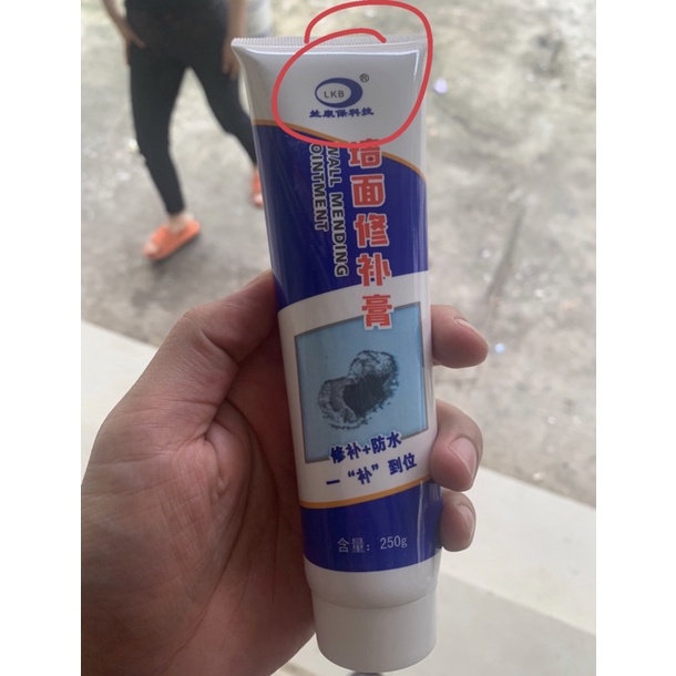 Keo Vá Tường Chống Thấm LKB 250gr - Trám Trét Vết Nứt Khe Hở Tường - Chống Mốc Ẩm Làm Sạch Tường