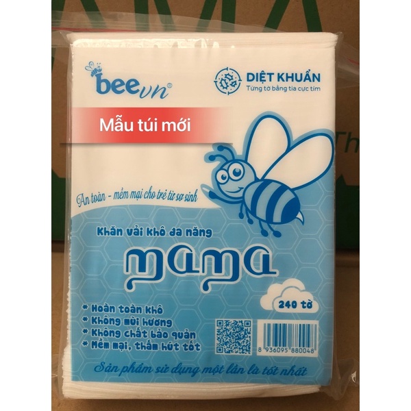 Khăn Khô Mama 240 tờ( Hàng Cty Chính Hãng)