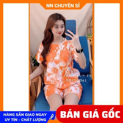 Đồ bộ nữ Đồ bộ mặc nhà Vải thun tốt mềm mịn mát co giãn tốt in họa tiết hoạt hình dễ thương BTT