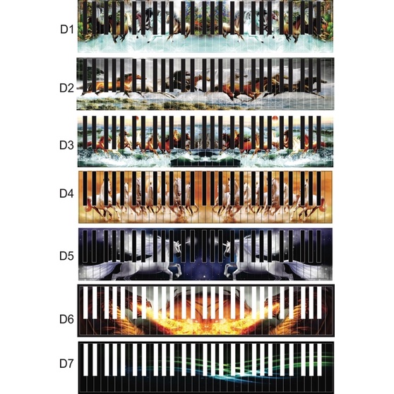 Decal dán phím đàn Organ