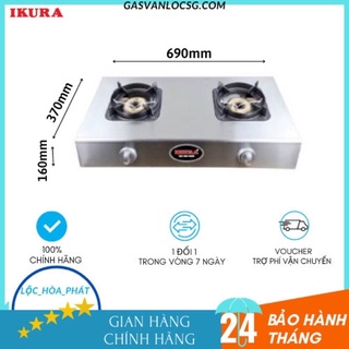 Bếp Khè Mặt Inox 2 Lò-Bếp Công Nghiệp