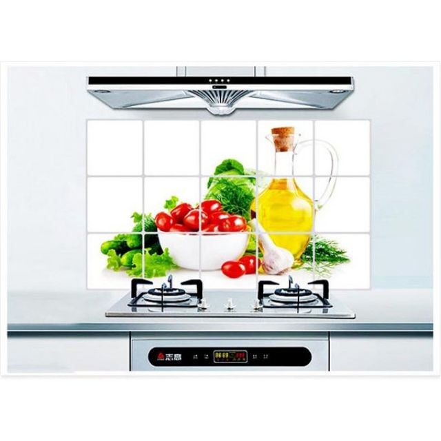 Giấy Dán Tường Nhà Bếp Chịu Nhiệt 60 x 90 cm