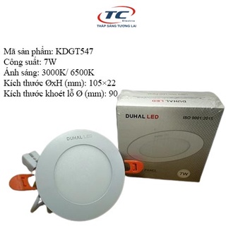Đèn led panel âm trần duhal 7w