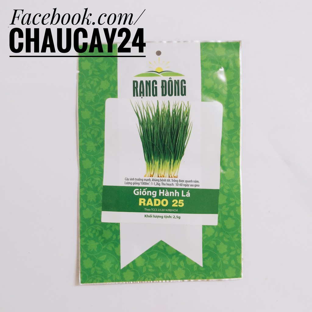 Hành Lá (2.5gr) Hạt Giống Rau Dễ Trồng, Thơm Ngon