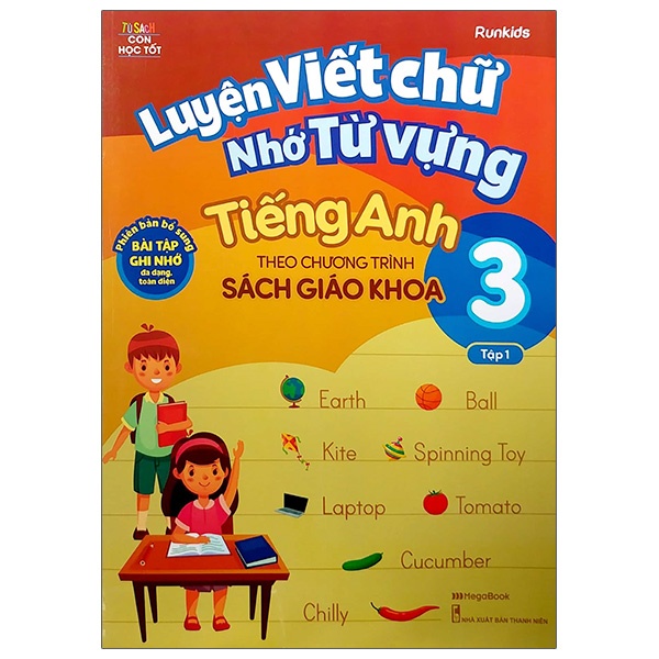 Sách - Luyện viết chữ nhớ từ vựng Tiếng Anh theo chương trình Sách giáo khoa Lớp 3 Tập 1 (Megabook)