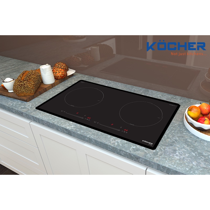 Bếp từ đôi âm cảm ứng nhập khẩu Malaysia KOCHER DI 628 bảo hành chính hãng 3 năm đổi mới trong 15 ng