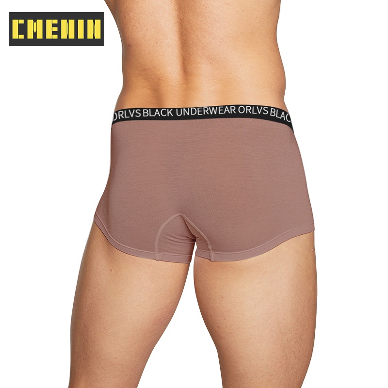 1 Quần lót boxer cạp thấp in chữ gợi cảm cho nam OR6115