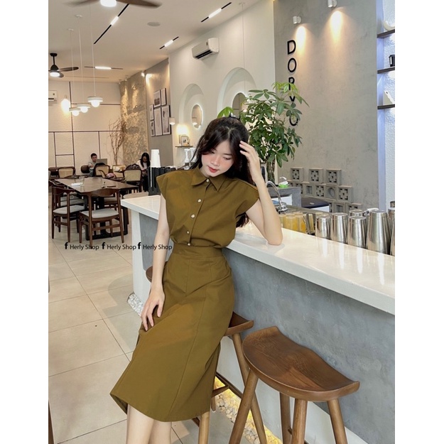 SET ÁO TAY DƠI CHÂN VÁY MIDI