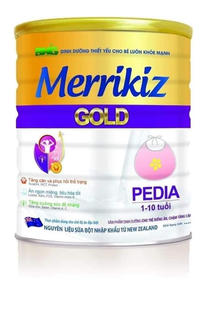 Sữa bột Merrikiz gold Pedia 900g