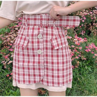 Set đồ đôi caro váy suông