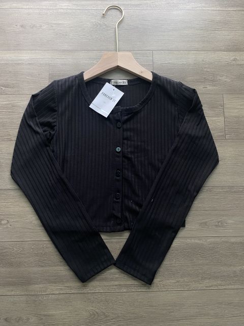 Áo DÀI TAY CROPTOP CÚC Cài - A3-T2