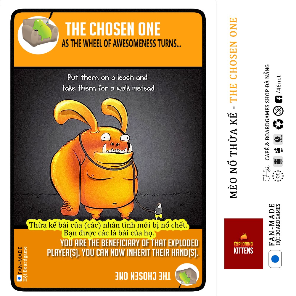 Mèo nổ mở rộng Thừa Kế The Chosen One + TẶNG 1 LÁ NOPE