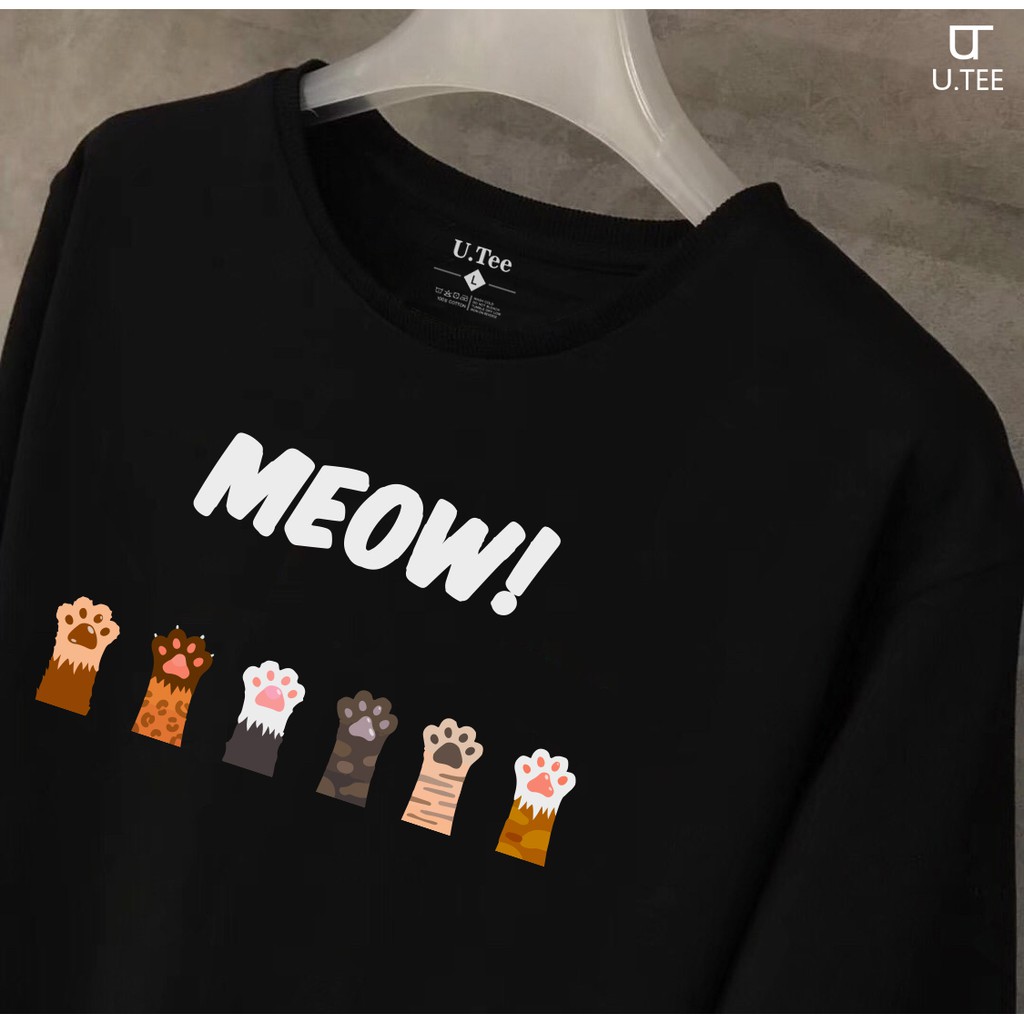 [UNISEX] Áo Thun MEOW MEOW Chất Cotton 100% Form Rộng Hình In Chuẩn Với Công Nghệ Hiện Đại Nhất Nhật Bản