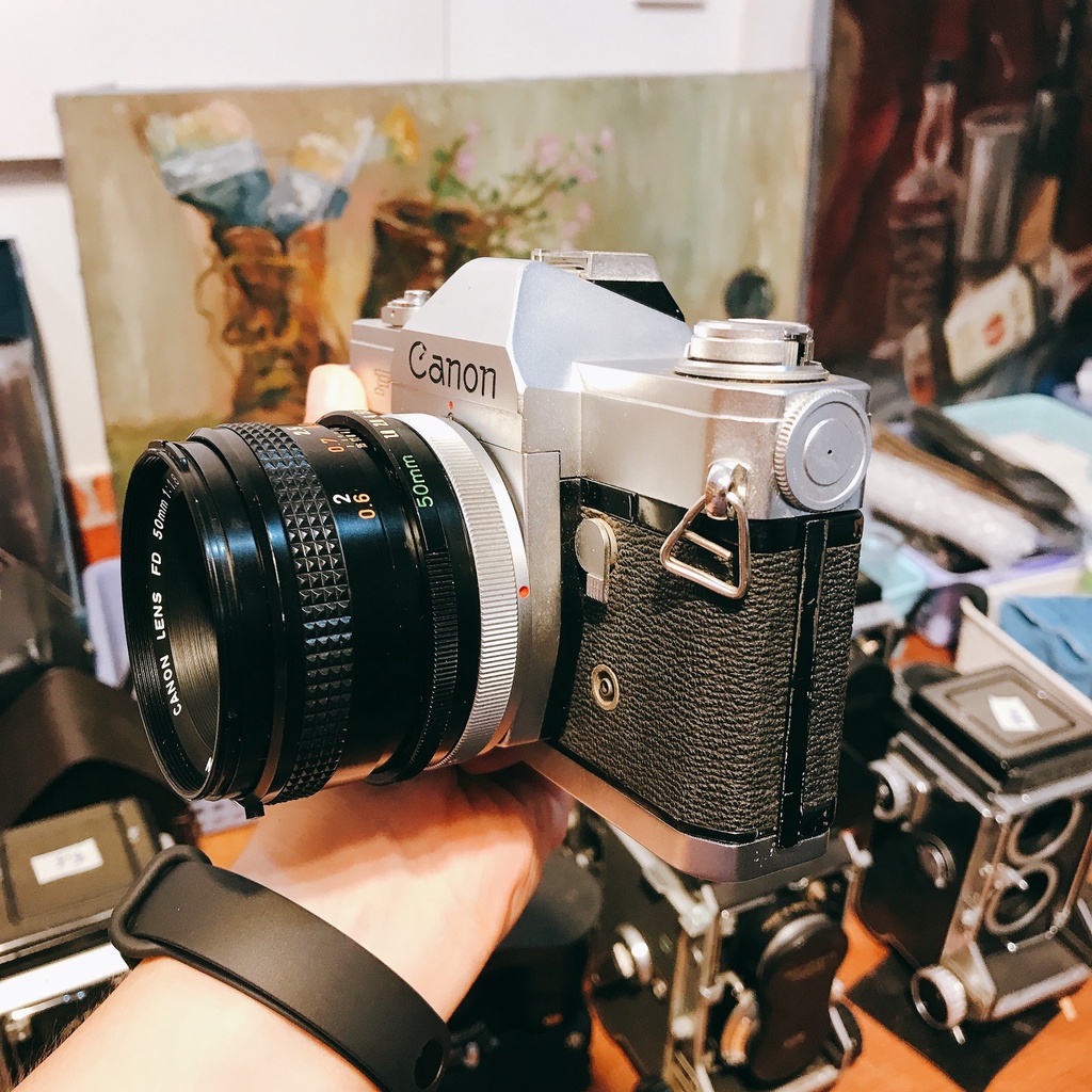 Máy ảnh film Canon FT & Lens