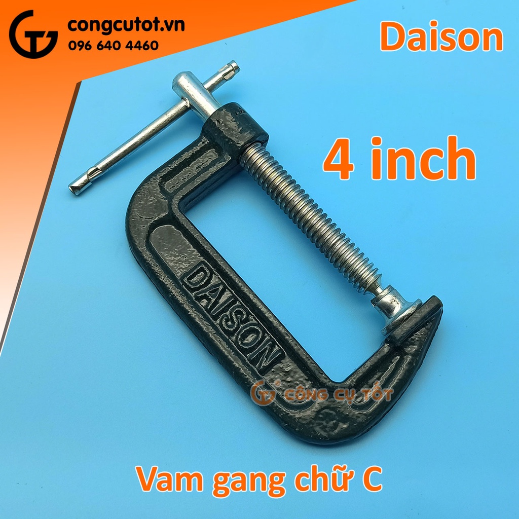 Vam chữ C 4&quot; bằng gang