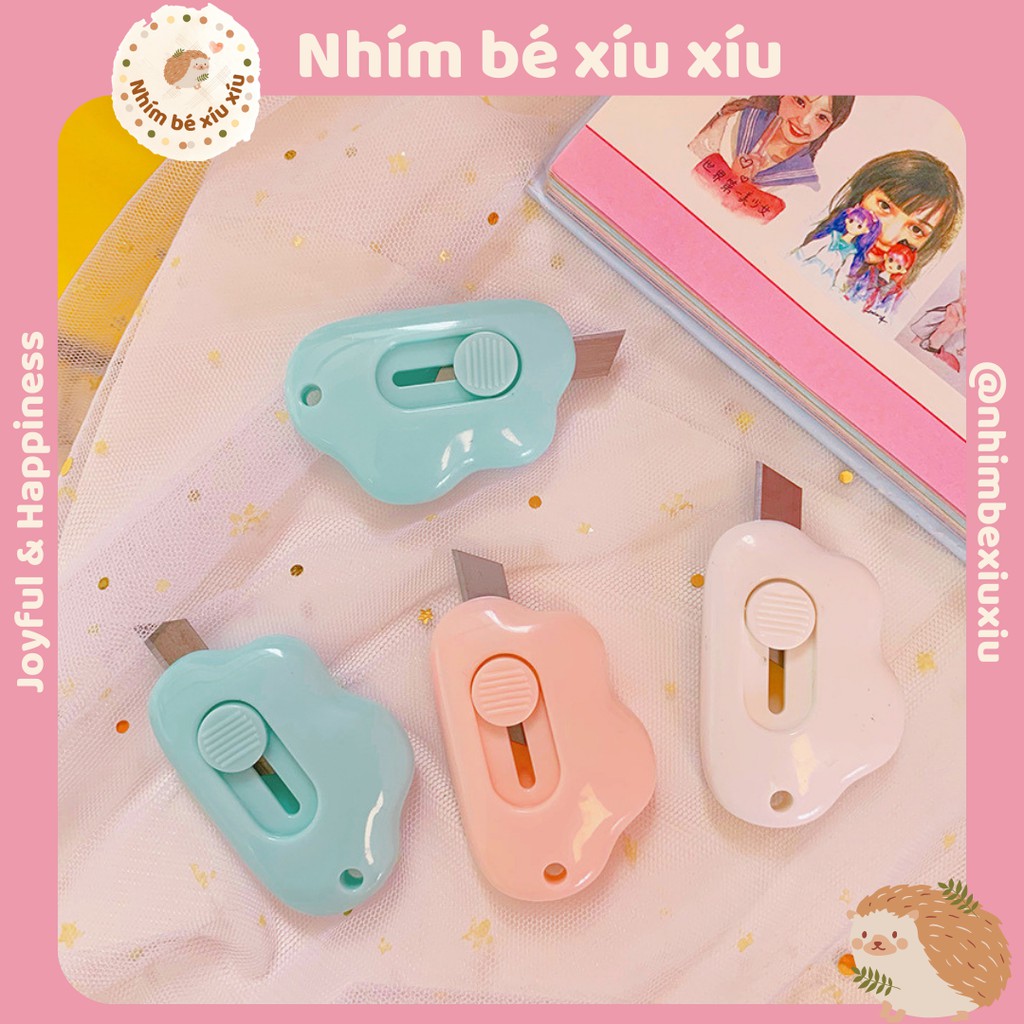 Dao rọc giấy hình đám mây mini siêu xinh nhimbexiuxiu TN16