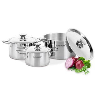 Bộ nồi inox sunhouse sh114