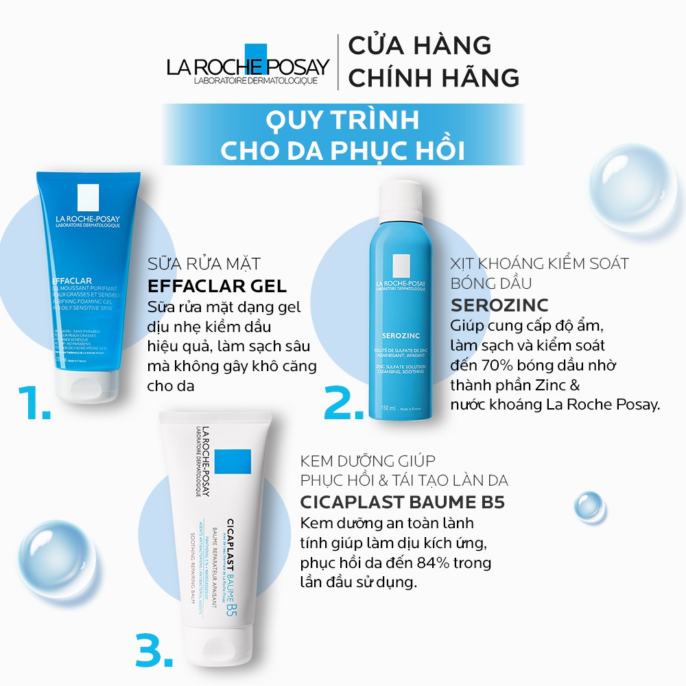 Kem dưỡng phục hồi da phù hợp cho trẻ em La Roche-Posay Cicaplast Baume B5