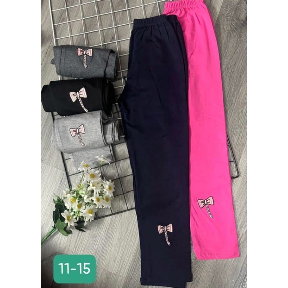 Quần dài Legging bé gái cotton size đại chất đẹp 18-30kg