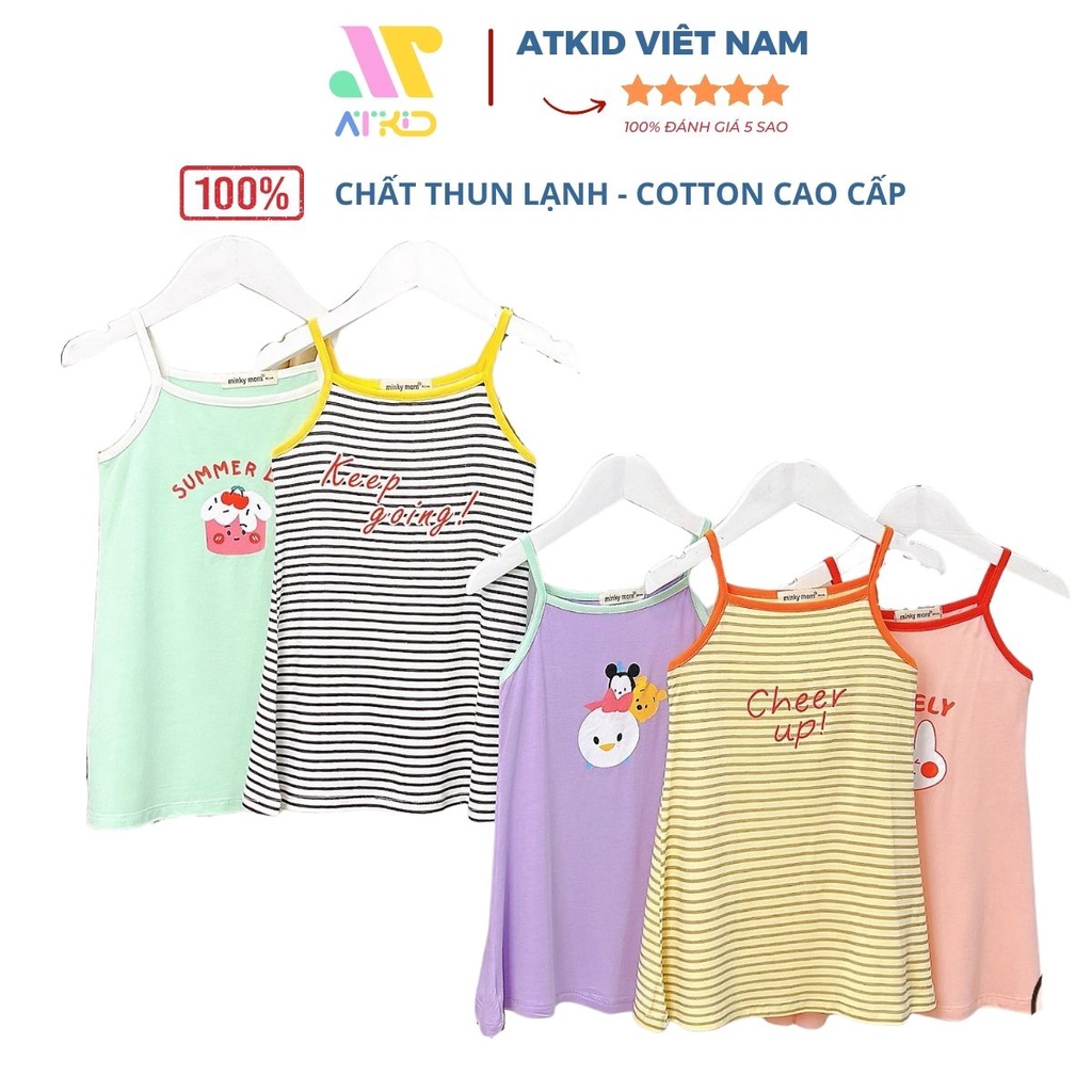 Váy body Cheer up Minky mom cho bé gái chất liệu thun lạnh cao cấp ATKID Việt Nam