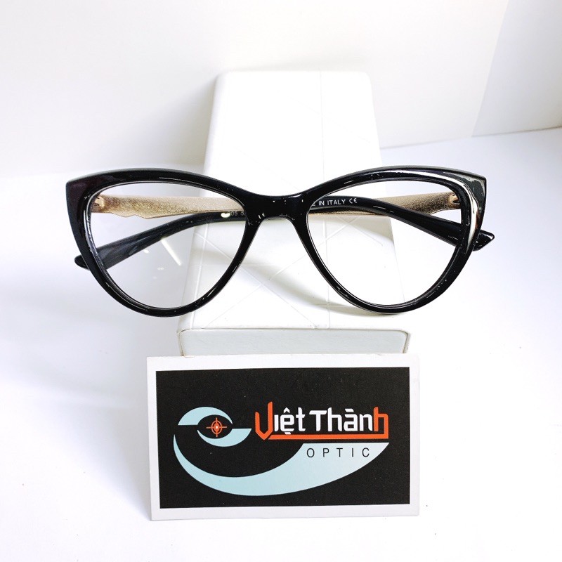 Gọng Cận Mắt Mèo Giả Cận Thời Trang Nhận Lắp Kính Cận