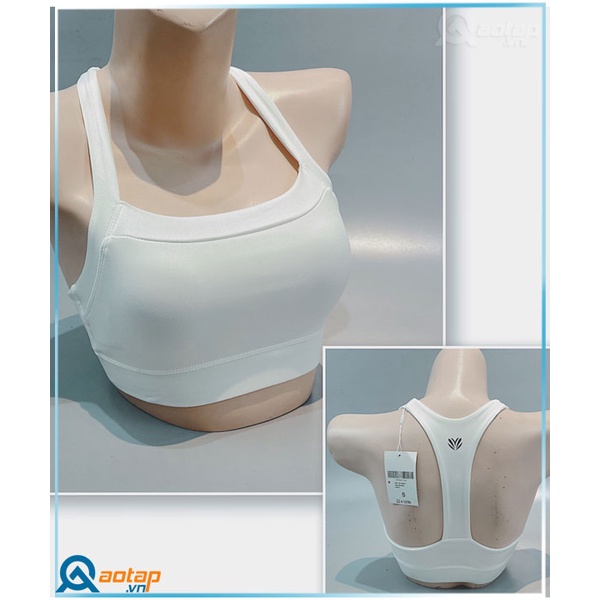 Áo Bra Thể Thao F21 Trơn Tập Yoga, Gym – Màu Trắng-Áo Thể Thao Nữ Cao Cấp