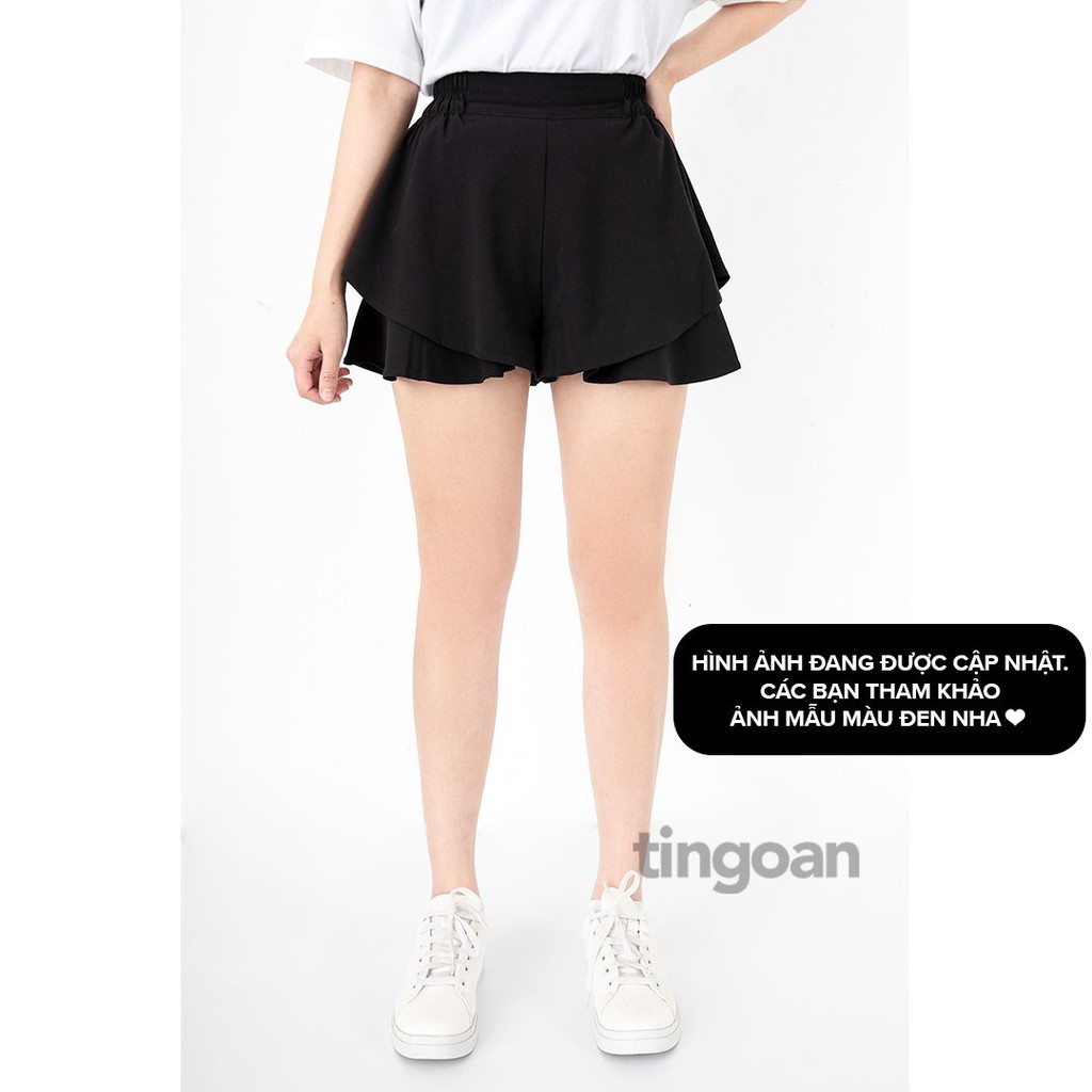 Quần váy xoè 2 tầng chun co giãn trắng tingoan NORTHIE SKORT/WH