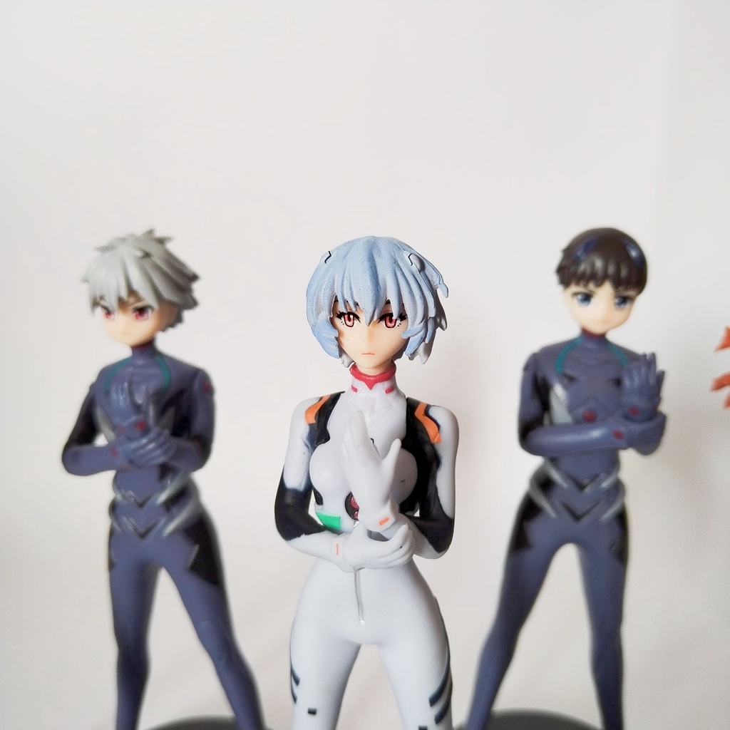 Bộ 5 Mô Hình Nhân Vật Ayanami Rei Asuka Mari Makinami Neon Genesis Evangelion 13Cm