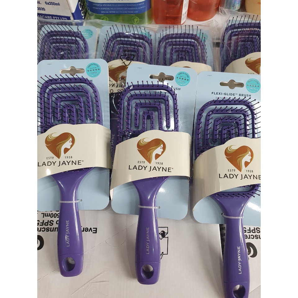 Lược gỡ rối detangling brush LADY JAYNE bản dude WET Brush (Số 1 ở Úc)