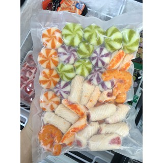 Viên mix thả lẩu sọc Việt Nam nhúng thả lẩu lacusina 500gr