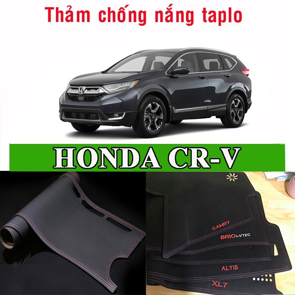 Thảm taplo Honda CRV 2018 - 2022 Da vân carbon cao cấp