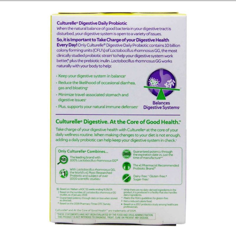 Viên uống hỗ trợ hệ tiêu hoá  Culturelle Probiotic