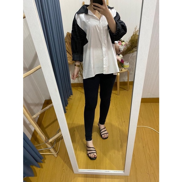 Áo sơ mi Oversize kẻ sọc cá tính trẻ trung | Áo cotton FIT XL chất lượng cao