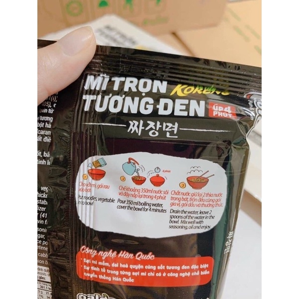 Thùng 20g Mỳ Trộn Tương đen Koreno date 2/2024