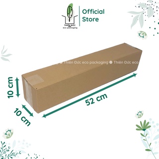  Combo 40 hộp giấy carton 50x10x10 cm dáng dài. Thùng ship cod đựng ván gỗ hoa khô... 52x10x10 cm 