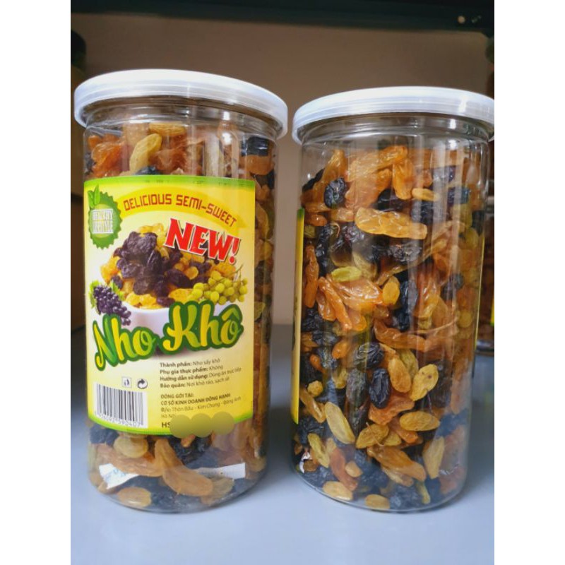 Hũ 400g Nho khô 3 màu