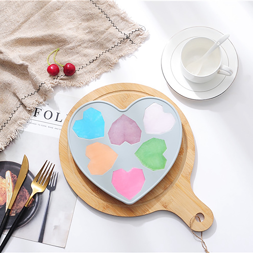 EPOCH Khuôn Bánh Hình Trái Tim Bằng Silicon