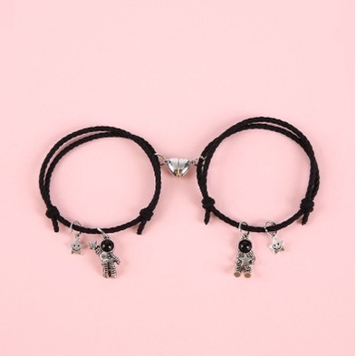 Vòng Tay Mặt Phi Hành Gia Và Ngôi Sao Có Nam Châm Trái Tim Nhiều Hình Dáng Cho Cặp Đôi YR